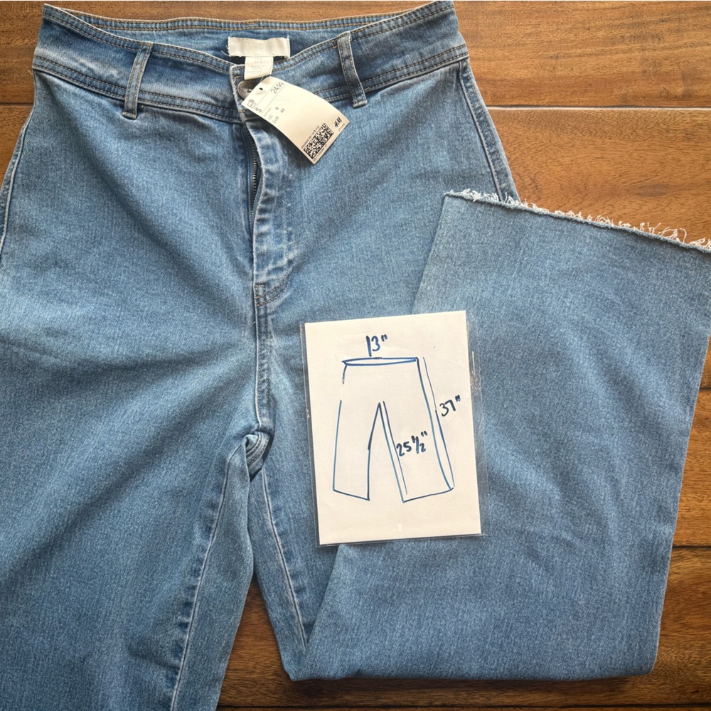 H&M Women's Light Blue Flare Jeans